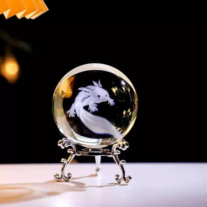 3d Solar System Crystal Ball Laser Engraved Globe Decor with Sphere Stand Gift Birthday Crystal Ball Stand